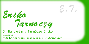 eniko tarnoczy business card